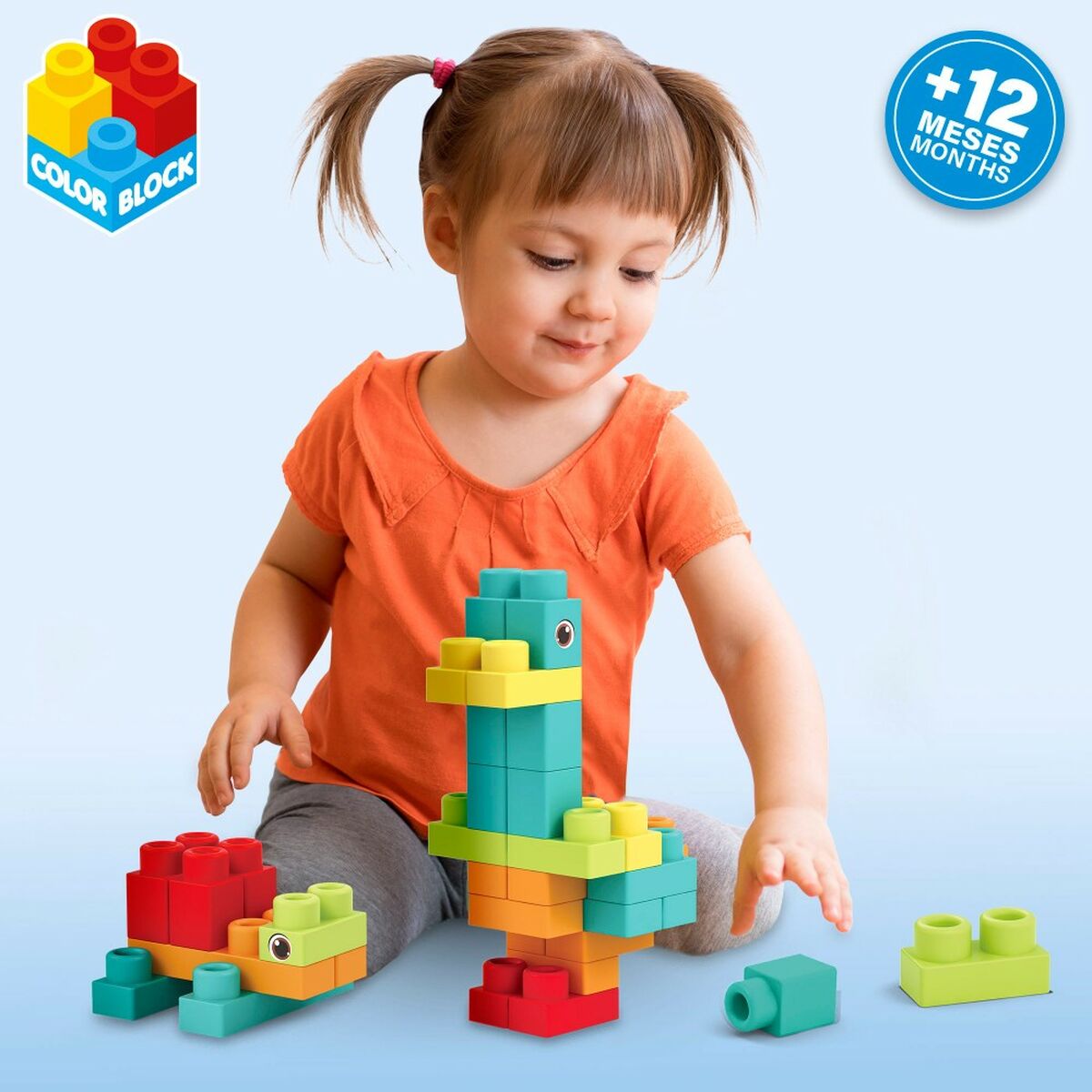 Stavební sada Color Block 52 Kusy (4 kusů)